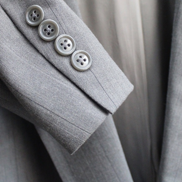 Christian Dior Monsieur Vintage 90's Gray Pure Wool Men's Blazer Size 42L - Picture 8 of 8